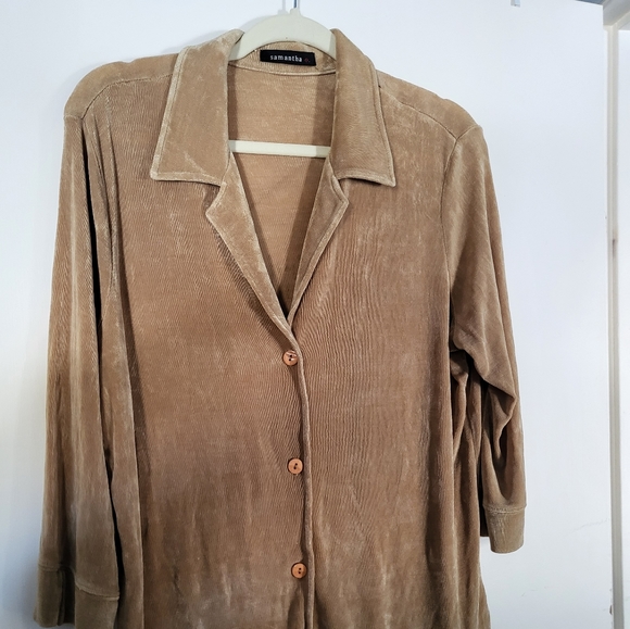 Samantha O Tops - Samantha Button-Down Designer Dress Shirt XL